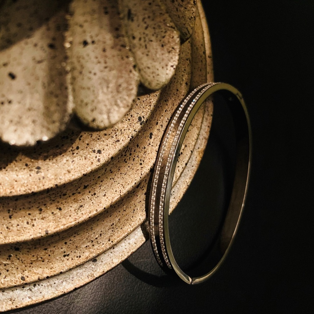 Crystal Hinged Bangle